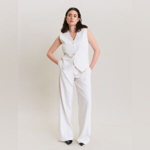 Marina Rinaldi Persona Pin Striped Waist Coat, BNwT, size 16